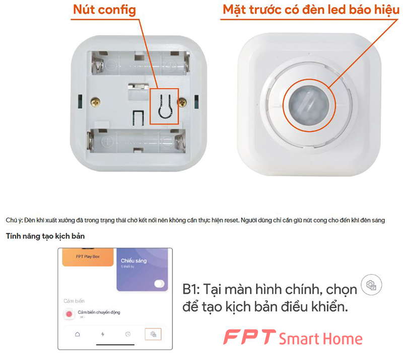 Cảm biến chuyển động pin BLE