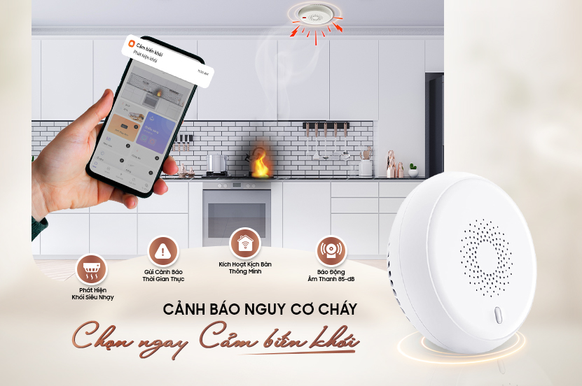Cảm biến khói Bluetooth Mesh